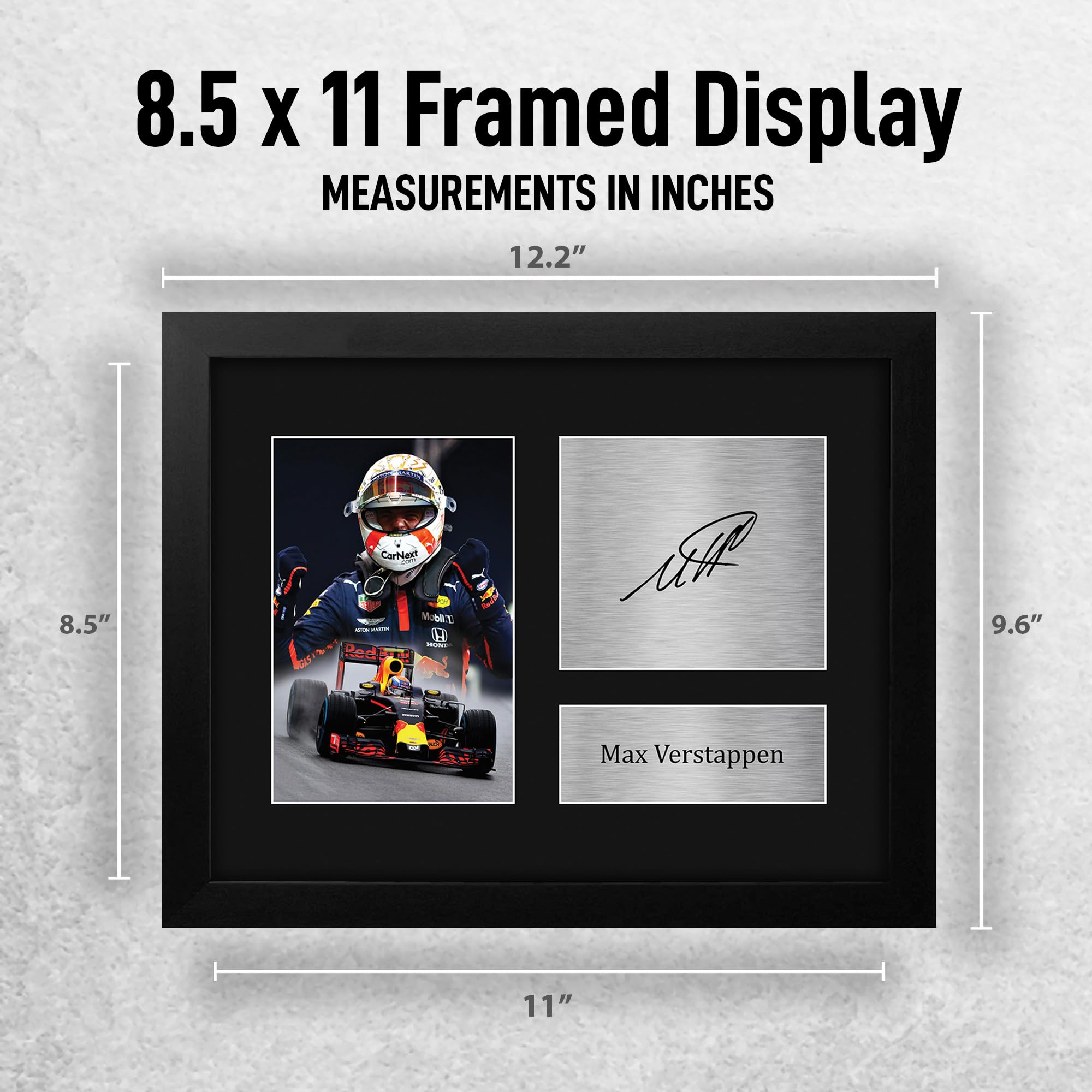 Amazon.com: HWC Trading Max Verstappen Formula 1 Framed Gifts